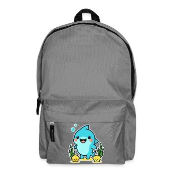 Delfinchen Unterwasserfreude - Rucksack - Mittelgrau - Vorne