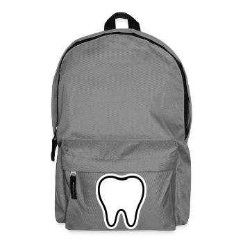 Zahn Symbol - Rucksack - Mittelgrau - Vorne