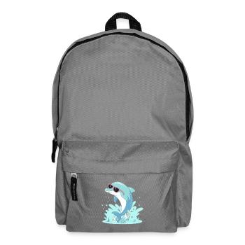Delfin-Sommer-Pinkbrille - Rucksack - Mittelgrau - Vorne