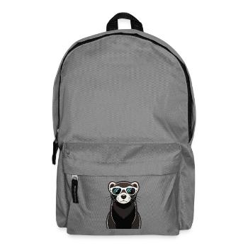 Furet Cool avec Lunettes de Soleil - Sac à dos - gris éléphant - Devant