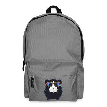 Meerschweinchen-Coole Gläser - Rucksack - Mittelgrau - Vorne