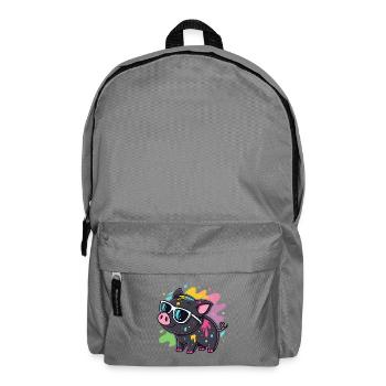Cochon Art Spray et Lunettes - Sac à dos - gris éléphant - Devant