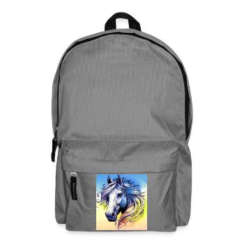 horse - Backpack - elephant grey - Front