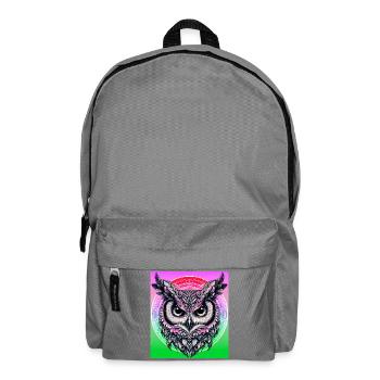 Eule - Rucksack - Mittelgrau - Vorne