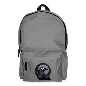 Urban crow in sunglasses - Backpack - elephant grey - Front