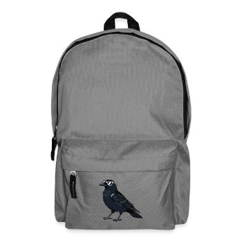 Corbeau chic lunettes blanches - Sac à dos - gris éléphant - Devant
