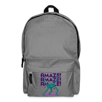 Von Rocky inspirierte außerirdische Figur - Rucksack - Mittelgrau - Vorne