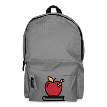 Apple Book Worm Elementary School - Backpack - elephant grey - Front