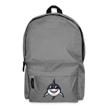 Shark Hipster Rote Brille - Rucksack - Mittelgrau - Vorne