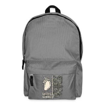 Gottes Nahrung Vs Fabrikfrass - Rucksack - Mittelgrau - Vorne