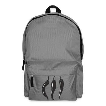 Three Chili Line Art - Backpack - elephant grey - Front