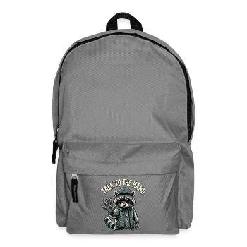 Un raton laveur cool qui dit - Sac à dos - gris éléphant - Devant