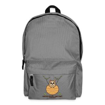 Un joli paresseux à la ruche - Sac à dos - gris éléphant - Devant