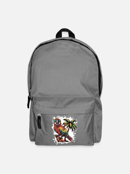 Papagai Sommer Comic - Rucksack - Mittelgrau