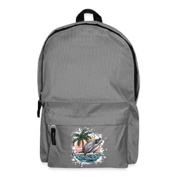 Dolphin Summer Holidays - Backpack - elephant grey - Front