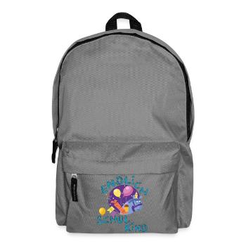 Endlich Schulkind  - Rucksack - Mittelgrau - Vorne