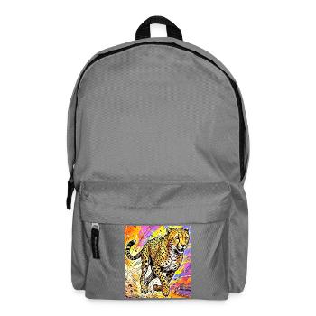 cheetah - Backpack - elephant grey - Front