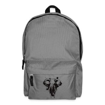 Elephant Grunge Heart Ink - Backpack - elephant grey - Front