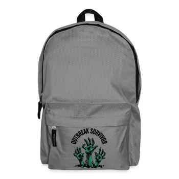 Outbreak Survivor Zombie Hände Horror Geschenk - Rucksack - Mittelgrau - Vorne