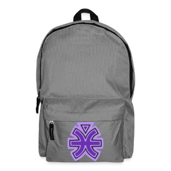 Fische- und Wasserstammessymbol - Rucksack - Mittelgrau - Vorne