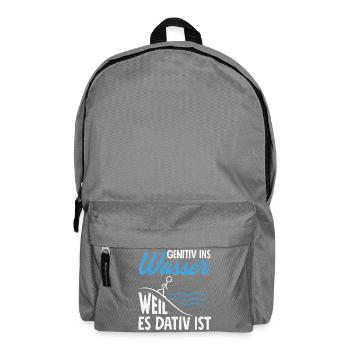 Genitiv Dativ Grammatik - Rucksack - Mittelgrau - Vorne