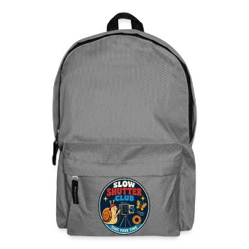 Club de l’obturateur lent pour les amateurs de photographie - Sac à dos - gris éléphant - Devant