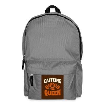 Caffeine Queen Coffee Graphic - Backpack - elephant grey - Front