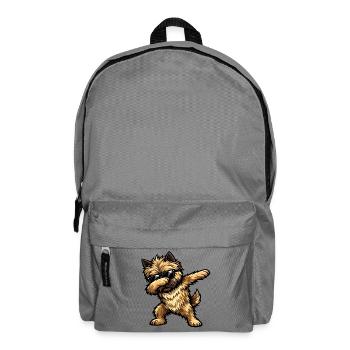 Dab du Cairn Terrier dans le style comique - Sac à dos - gris éléphant - Devant