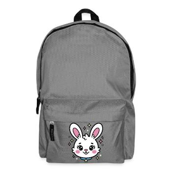 Pastel Star Luminous Bunny - Backpack - elephant grey - Front