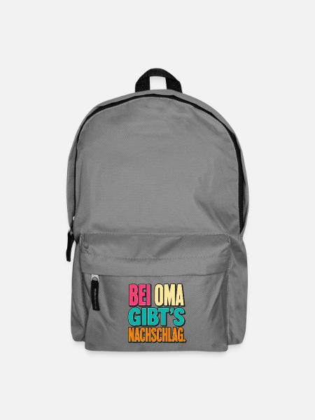 Bei Oma gibt’s Nachschlag. - Rucksack - Mittelgrau