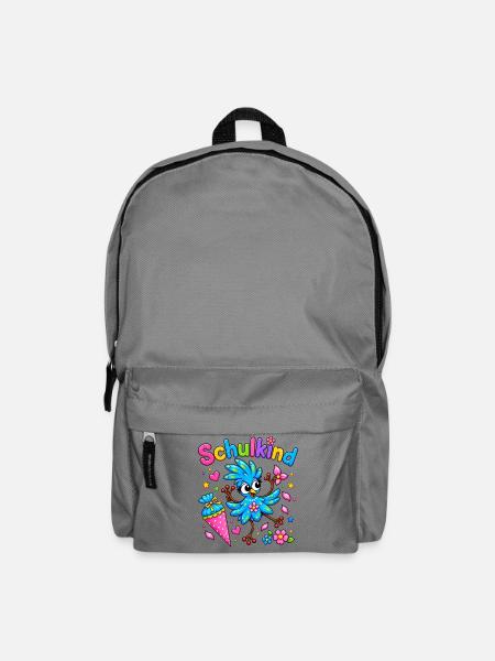 Käthe Knospe - fröhliches Schulkind - Rucksack - Mittelgrau