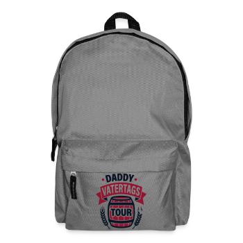 Bierfass Vatertag Logo - Rucksack - Mittelgrau - Vorne