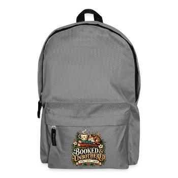 Booked Unbothered - Rucksack - Mittelgrau - Vorne