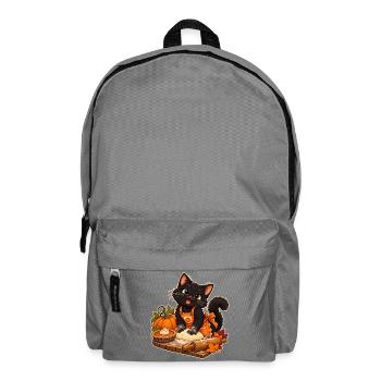 Kürbiskatzenbäcker - Rucksack - Mittelgrau - Vorne