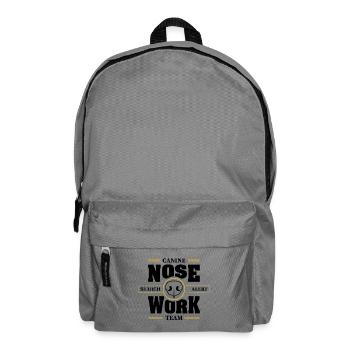 NOSE WORK Team Search Dog Nose Work Dogs Dog - Backpack - elephant grey - Front