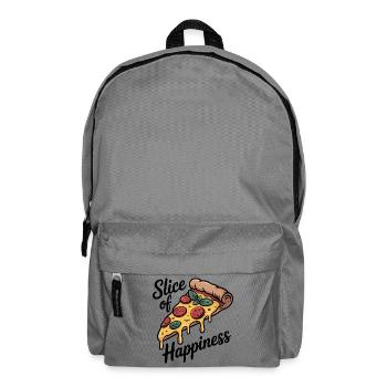 Slice of Happiness - Pizza - Rucksack - Mittelgrau - Vorne