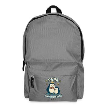 Papa, einfach der Beste - Rucksack - Mittelgrau - Vorne