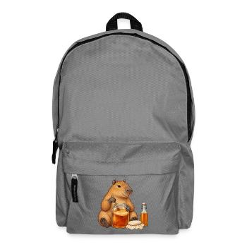 Capybara braut Kombucha - Rucksack - Mittelgrau - Vorne