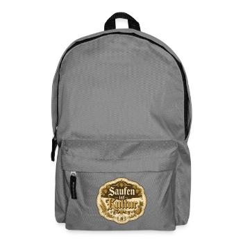 Saufen ist Kultur Bierkultur Vintage - Rucksack - Mittelgrau - Vorne