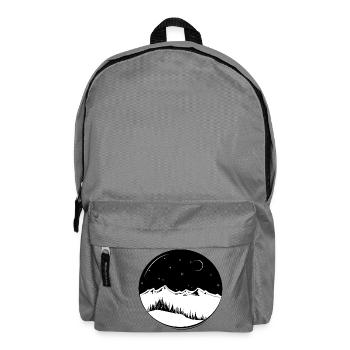 Night stars forest and mountains gift - Backpack - elephant grey - Front