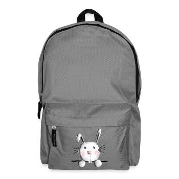 Cute bunny - bunny - rabbit - rabbit - Backpack - elephant grey - Front