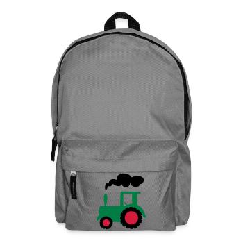 traktor trecker landwirtschaft - Rucksack - Mittelgrau - Vorne