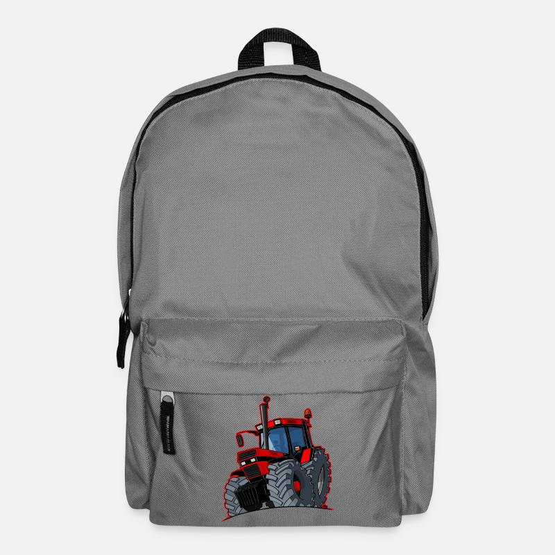 Boîtier 0856 bordure rouge - Sac à dos - gris éléphant