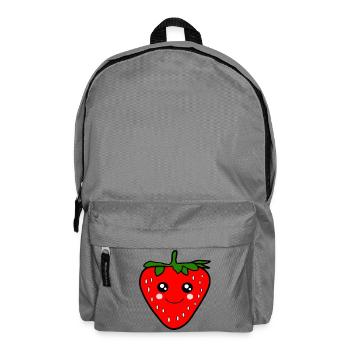 Fraise Kawaii - Sac à dos - gris éléphant - Devant