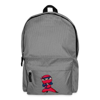 Ninja Red - Backpack - elephant grey - Front