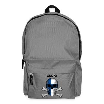 Crâne Jolly Roger Pirate Flag Suomi R6Z - Sac à dos - gris éléphant - Devant