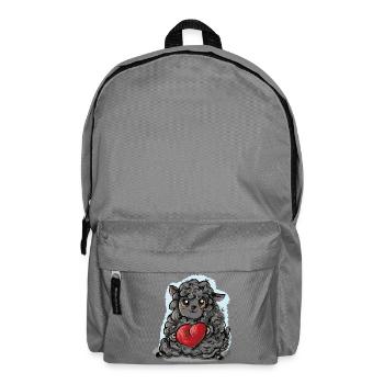 Mouton noir - Sac à dos - gris éléphant - Devant
