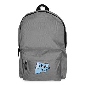 Elefant Gruß Begrüßung - Rucksack - Mittelgrau - Vorne