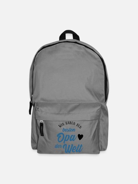 Wir haben den besten Opa der Welt - Rucksack - Mittelgrau