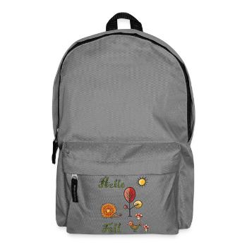 Hello Fall - Backpack - elephant grey - Front